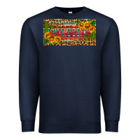 Navy Chingona license plate Premium Sweatshirt - HRA Design Shop