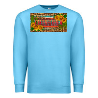 Ocean Blue Chingona license plate Premium Sweatshirt - HRA Design Shop