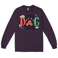 Plum crazy dog lady Long Sleeve Tee - MaliasSmallBusiness