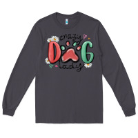 Smoke crazy dog lady Long Sleeve Tee - MaliasSmallBusiness
