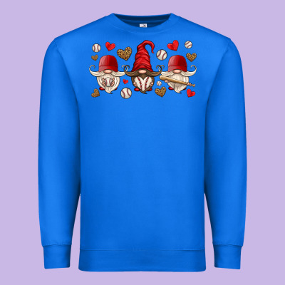 Baseball Gnome Premium Sweatshirt Designed By Hra Design Shop