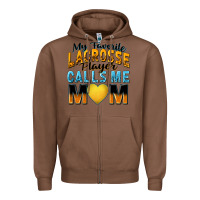 Chestnut my favorite lacrosse player calls me mom Zipper Hoodie - Zillion Design Studio