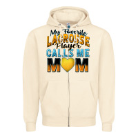 Sandshell my favorite lacrosse player calls me mom Zipper Hoodie - Zillion Design Studio