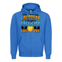 True Royal my favorite lacrosse player calls me mom Zipper Hoodie - Zillion Design Studio