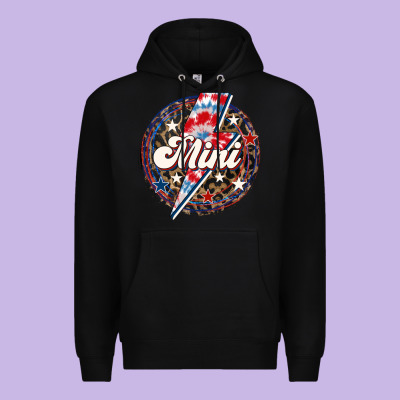 Western Mini Patriotic Premium Hoodie Designed By Lillyallendesigns