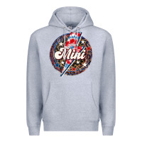Heather Grey Western Mini Patriotic Premium Hoodie - LillyAllenDesigns