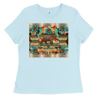 Baby Blue bear native animal  pelt  tumbler Ladies Tee - BarkalooDesign
