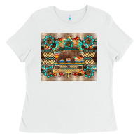 White bear native animal  pelt  tumbler Ladies Tee - BarkalooDesign