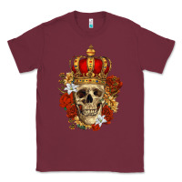 Burgundy Skull King Classic Tee - RanaPortraitStore