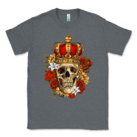 Charcoal Heather Skull King Classic Tee - RanaPortraitStore