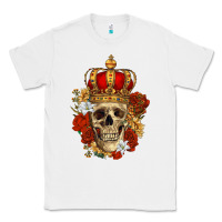 White Skull King Classic Tee - RanaPortraitStore