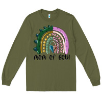 Army Green mom of both rainbow Long Sleeve Tee - MaliasSmallBusiness