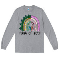 Heather Grey mom of both rainbow Long Sleeve Tee - MaliasSmallBusiness