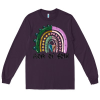 Plum mom of both rainbow Long Sleeve Tee - MaliasSmallBusiness
