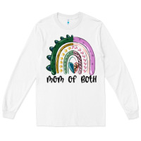 White mom of both rainbow Long Sleeve Tee - MaliasSmallBusiness