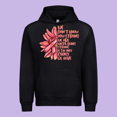 Pink Sunflower And Cancer Ribbon Breast Cancer Urban Hoodie Designed By Maliassmallbusiness