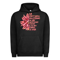 Pigment Black pink sunflower and cancer ribbon breast cancer Urban Hoodie - MaliasSmallBusiness