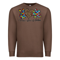 Chestnut peace love autism1 Premium Sweatshirt - CowhideDigitalArt