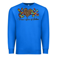 True Royal peace love autism1 Premium Sweatshirt - CowhideDigitalArt