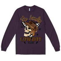 Plum the lonely cowboy club Long Sleeve Tee - MaliasSmallBusiness