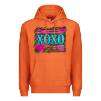 Carrot xoxo valentine's day pink roses and hearts Premium Hoodie - Jasminsmagicworld