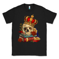 Black Skull With Crown Classic Tee - RanaPortraitStore