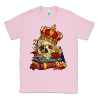 Bubblegum Pink Skull With Crown Classic Tee - RanaPortraitStore