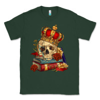 Sports Green Skull With Crown Classic Tee - RanaPortraitStore