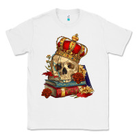 White Skull With Crown Classic Tee - RanaPortraitStore