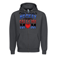 Smoke my favorite hockey player calls me mom Zipper Hoodie - Zillion Design Studio