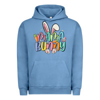 Pigment Pebble Blue mama bunny Urban Hoodie - MaliasSmallBusiness
