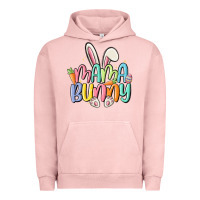 Pigment Salmon mama bunny Urban Hoodie - MaliasSmallBusiness