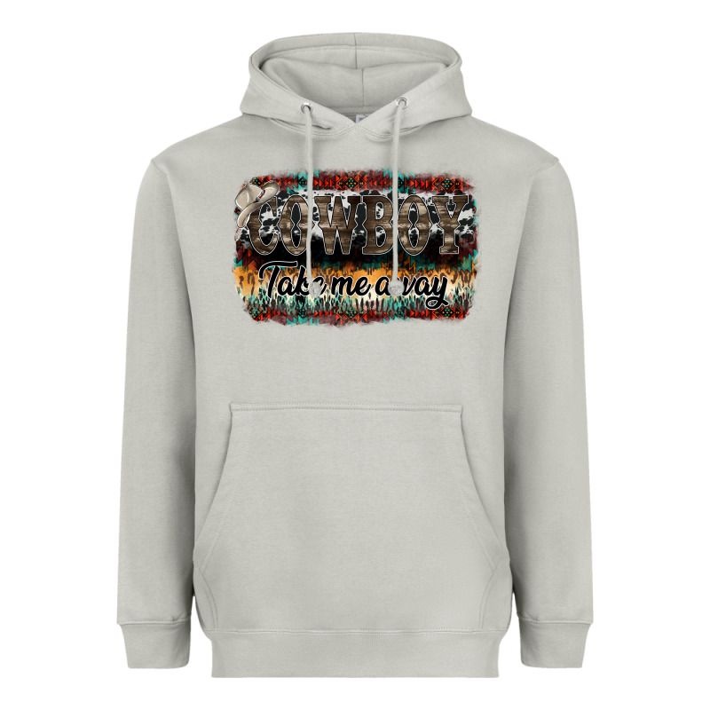 Cowboy Take Me Away Heavyweight Hoodie by SublimationCraftShop | Teevron