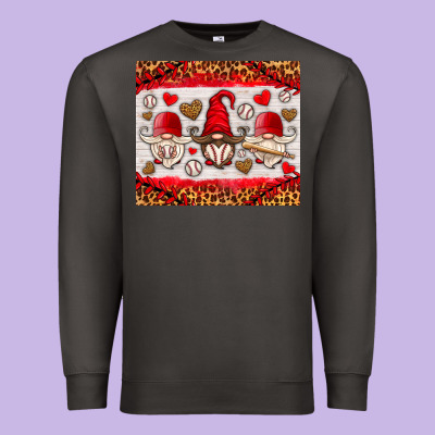 Baseball Gnome Premium Sweatshirt Designed By Hra Design Shop