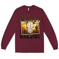 Burgundy should've come with a warning Long Sleeve Tee - MaliasSmallBusiness