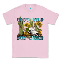 Bubblegum Pink grow wild sun child tbw Classic Tee - texasbilliewilder