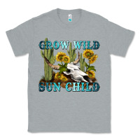 Heather Grey grow wild sun child tbw Classic Tee - texasbilliewilder