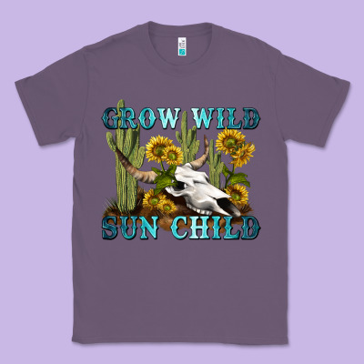 Grow Wild Sun Child Tbw Classic Tee Designed By Texasbilliewilder