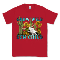 Red grow wild sun child tbw Classic Tee - texasbilliewilder