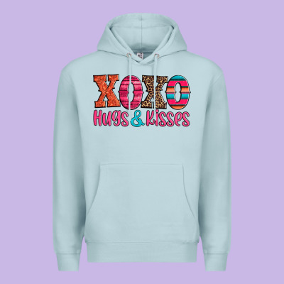 Xoxo Hugs And Kisses Premium Hoodie Designed By Jasminsmagicworld
