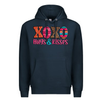 Navy xoxo hugs and kisses Premium Hoodie - Jasminsmagicworld