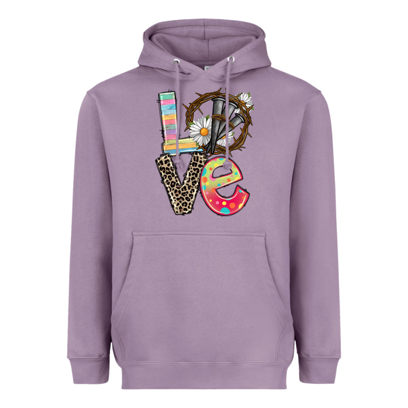 Love Crown Of Thorns Easter Day Heavyweight Hoodie by CowGirlArtShop | Teevron