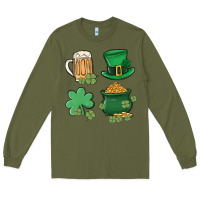 Army Green pot of gold Long Sleeve Tee - MaliasSmallBusiness