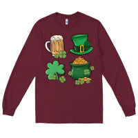 Burgundy pot of gold Long Sleeve Tee - MaliasSmallBusiness