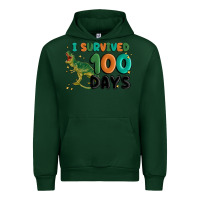 Forest Green i survived 100 days Urban Hoodie - MaliasSmallBusiness