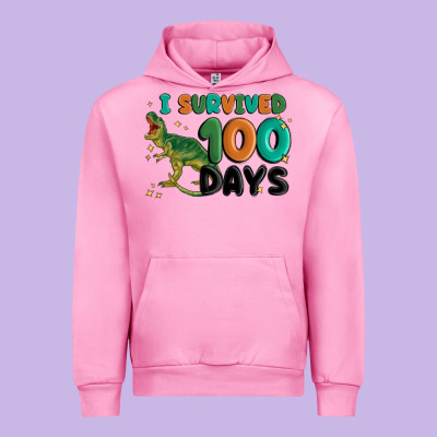 I Survived 100 Days Urban Hoodie Designed By Maliassmallbusiness