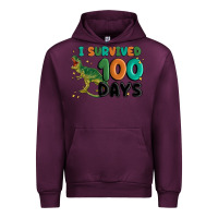 Mauve Wine i survived 100 days Urban Hoodie - MaliasSmallBusiness
