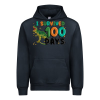 Navy i survived 100 days Urban Hoodie - MaliasSmallBusiness