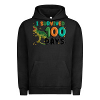 Pigment Black i survived 100 days Urban Hoodie - MaliasSmallBusiness