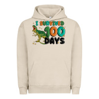 Pigment French Oak i survived 100 days Urban Hoodie - MaliasSmallBusiness